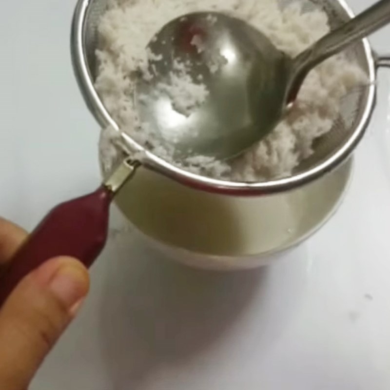 Bước 3 Làm nước cốt dừa Bánh trung thu rau câu nhân trà xanh