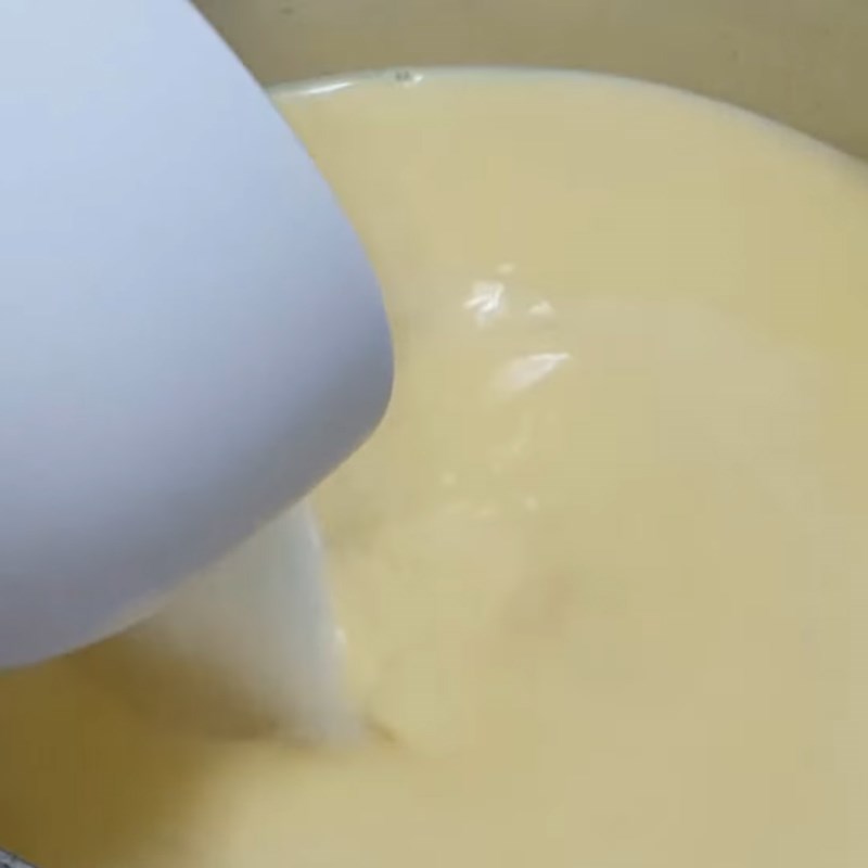 Bước 4 Nấu nước rau câu sữa ngô Bánh trung thu sữa ngô lá dứa