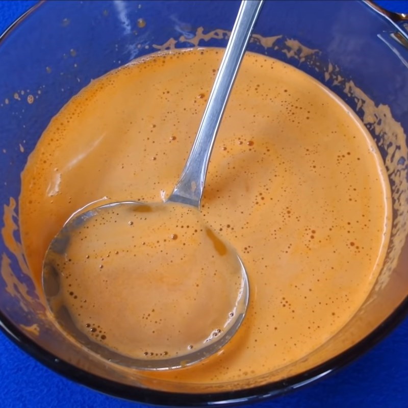 Bước 1 Làm thạch trứng muối Bánh Trung Thu rau câu phô mai kiwi