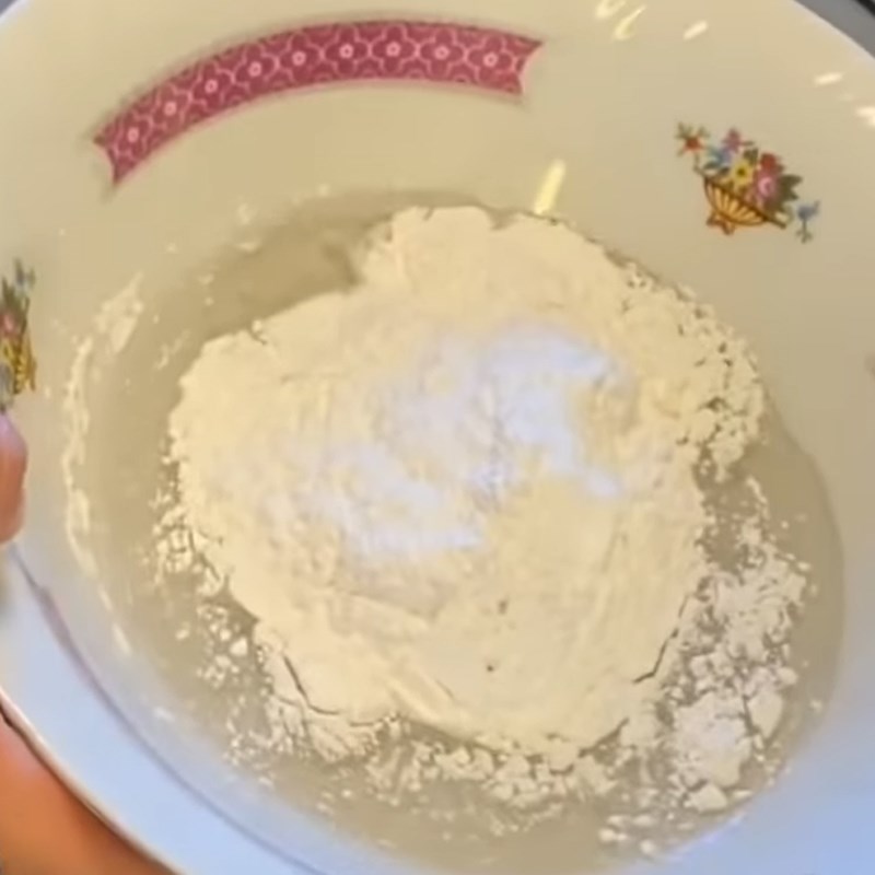 Bước 6 Trộn bột bánh dẻo Bánh trung thu dẻo lạnh nhân xá xíu