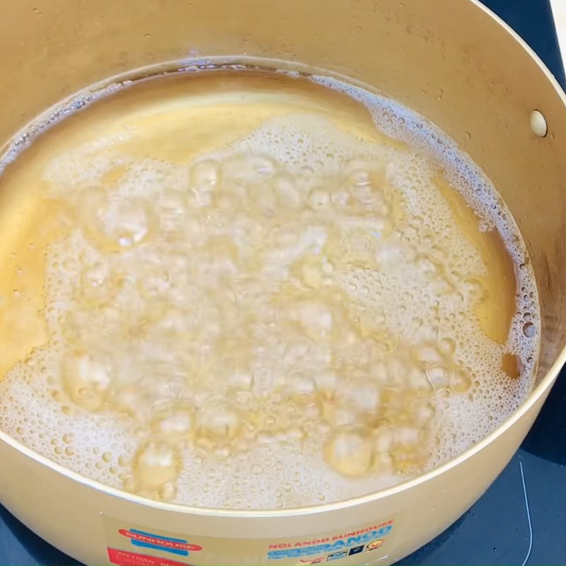 Bước 5 Trộn bột bánh dẻo ngũ sắc Bánh trung thu dẻo lạnh nhân đậu xanh ngũ sắc