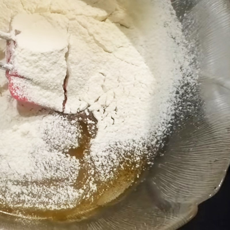 Bước 3 Trộn bột vỏ bánh Bánh Trung Thu cho người tiểu đường nhân đậu xanh sầu riêng