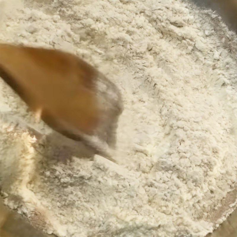 Bước 3 Trộn bột vỏ bánh Bánh Trung Thu cho người tiểu đường nhân cà phê
